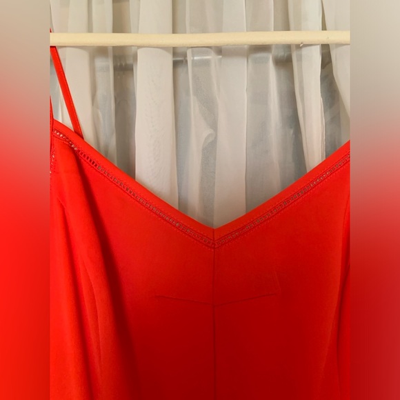 Dynamite, medium flare strap dress, colour orange red - Picture 5 of 7